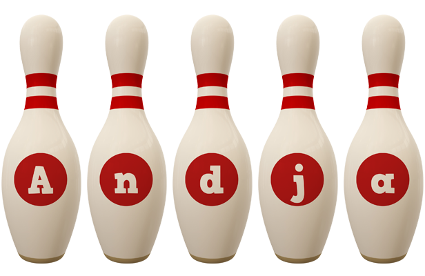 Andja bowling-pin logo