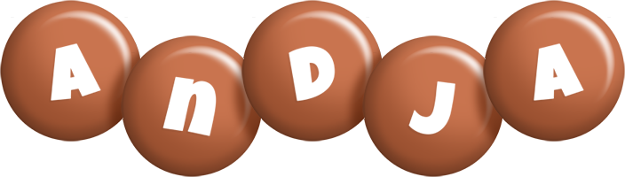 Andja candy-brown logo