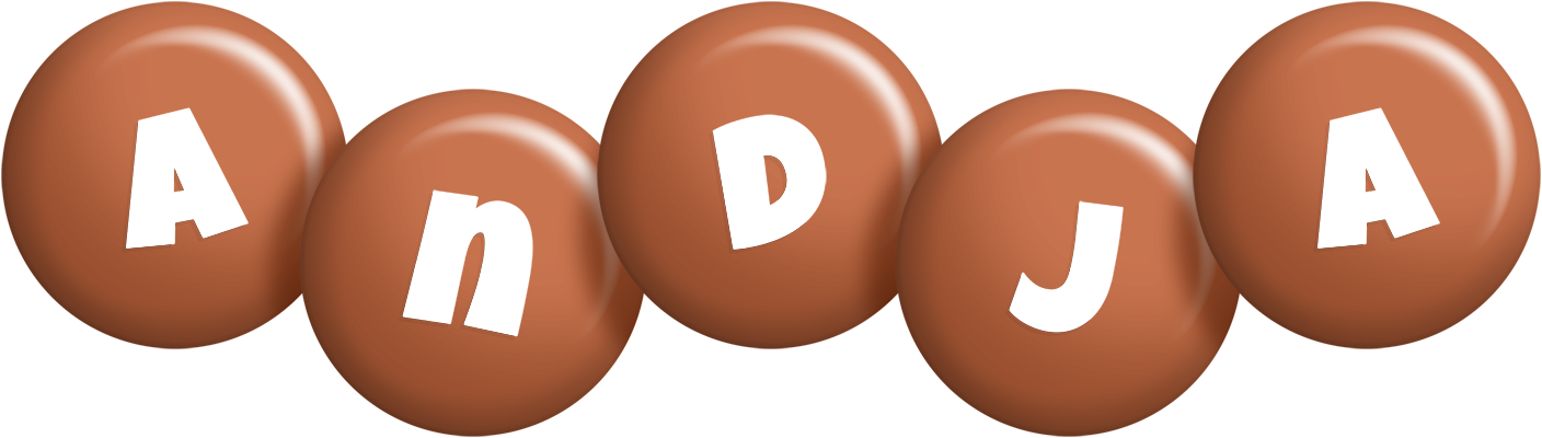 Andja candy-brown logo