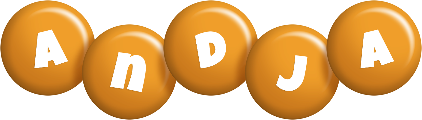 Andja candy-orange logo