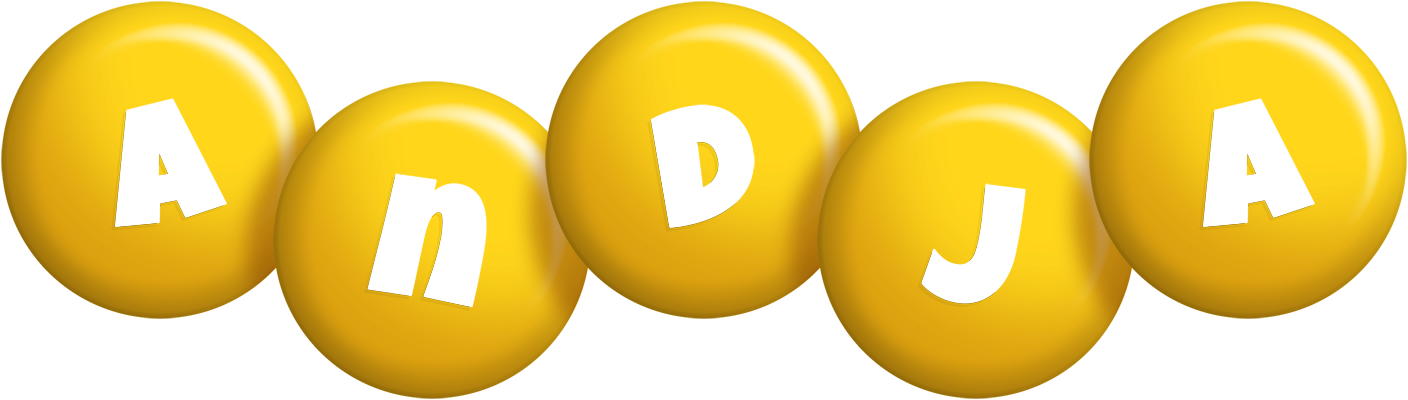 Andja candy-yellow logo
