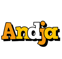 Andja cartoon logo