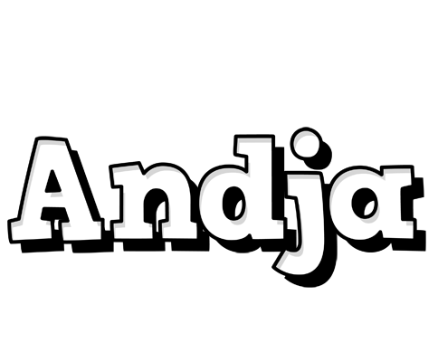 Andja snowing logo