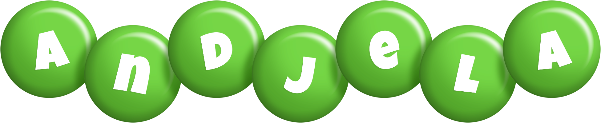 Andjela candy-green logo