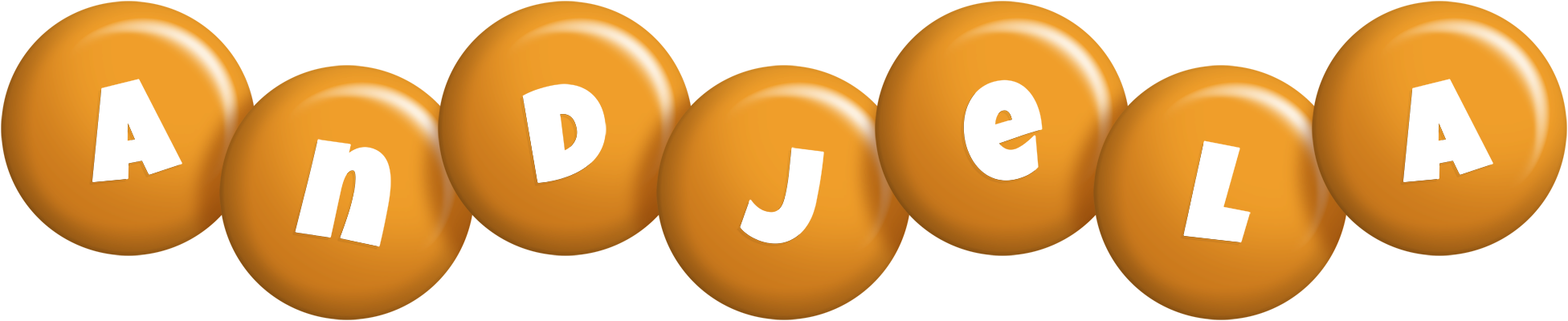 Andjela candy-orange logo