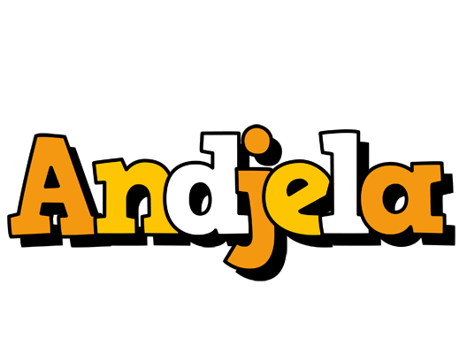 Andjela cartoon logo