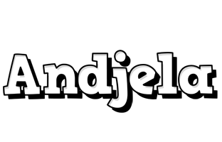 Andjela snowing logo