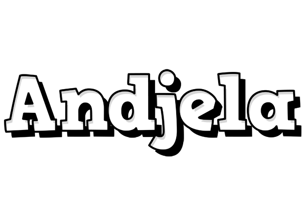 Andjela snowing logo