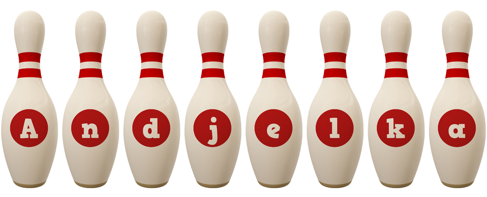 Andjelka bowling-pin logo