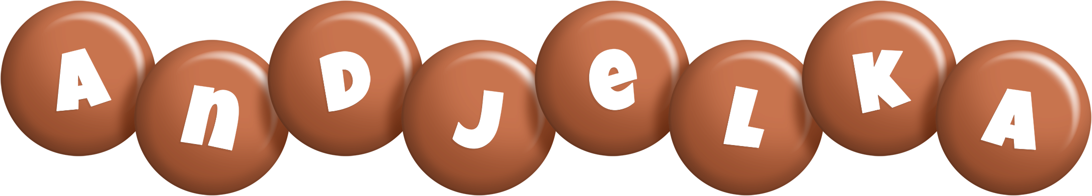 Andjelka candy-brown logo