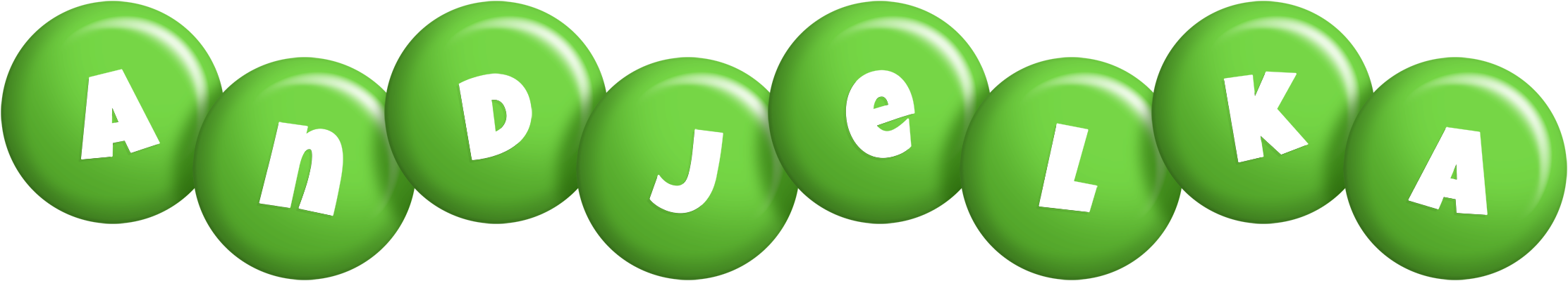 Andjelka candy-green logo