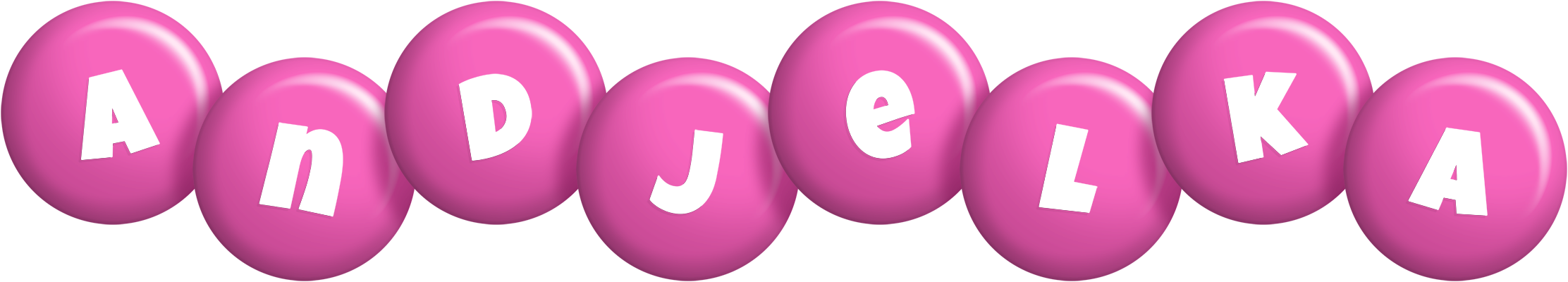 Andjelka candy-pink logo