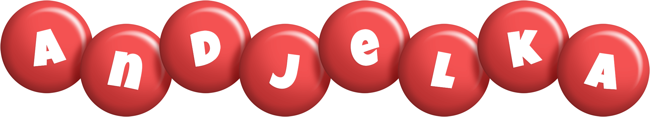 Andjelka candy-red logo