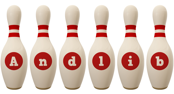 Andlib bowling-pin logo