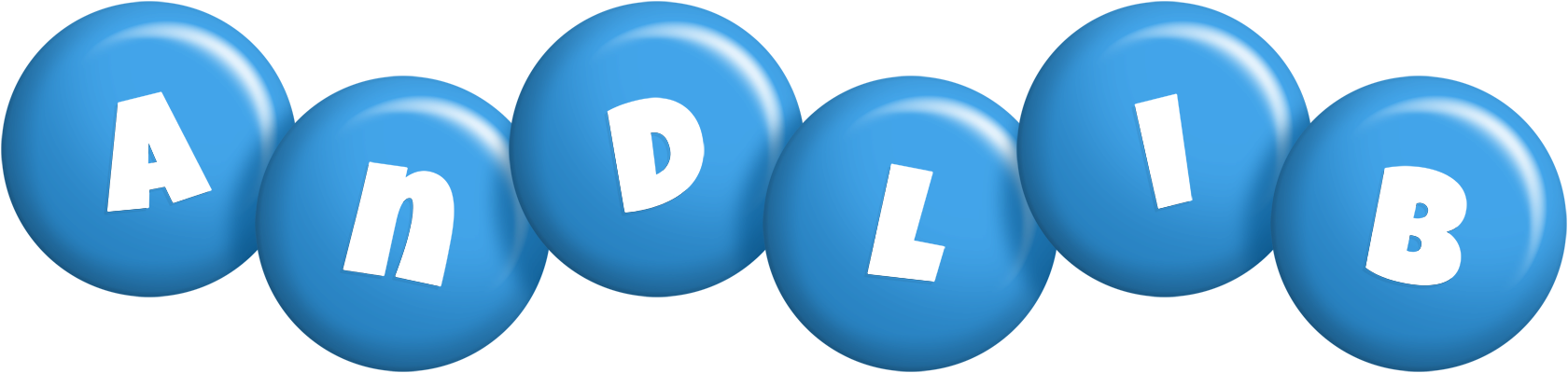Andlib candy-blue logo