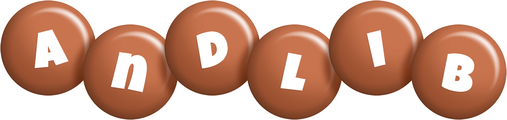 Andlib candy-brown logo