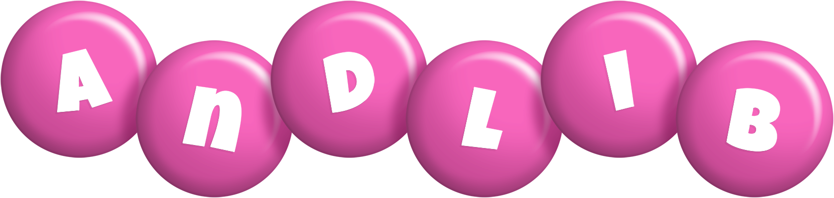 Andlib candy-pink logo