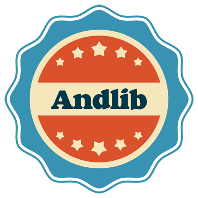 Andlib labels logo