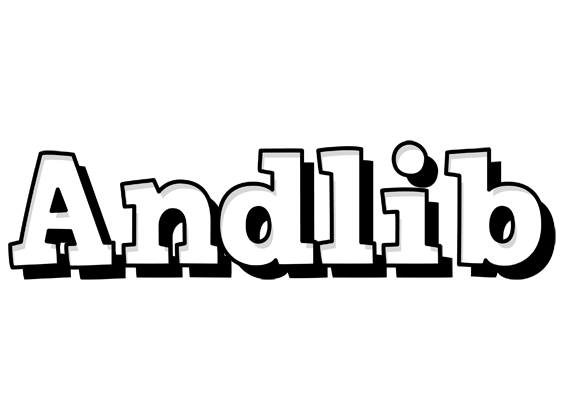 Andlib snowing logo