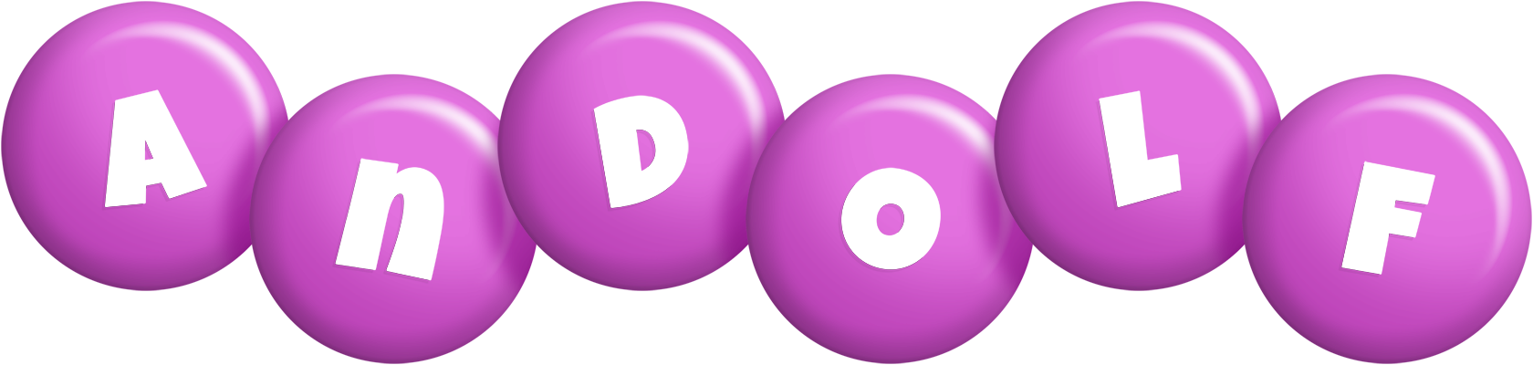 Andolf candy-purple logo