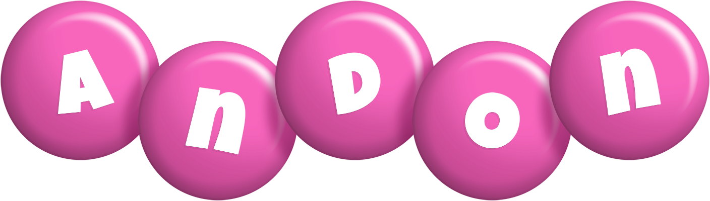 Andon candy-pink logo