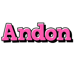 Andon girlish logo