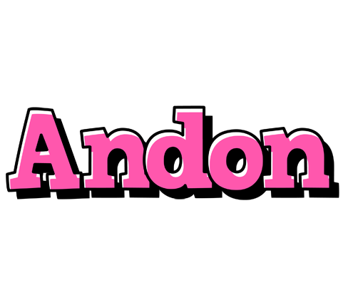 Andon girlish logo
