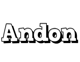 Andon snowing logo