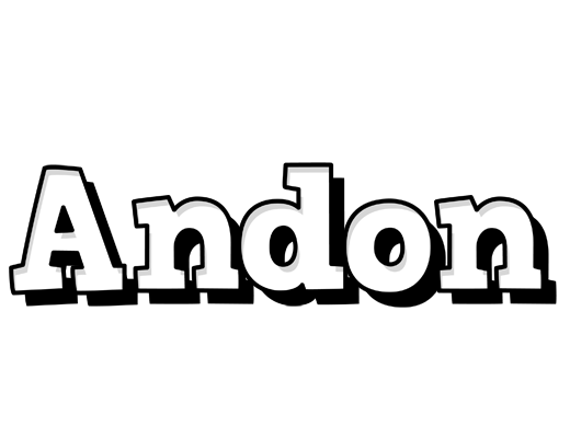 Andon snowing logo