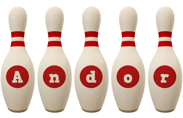 Andor bowling-pin logo