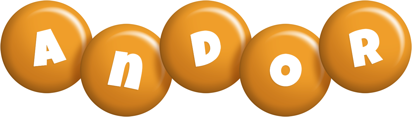 Andor candy-orange logo