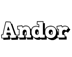 Andor snowing logo