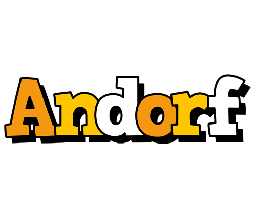 Andorf cartoon logo