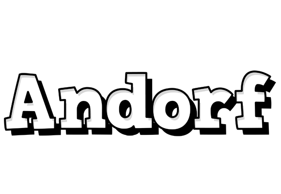 Andorf snowing logo