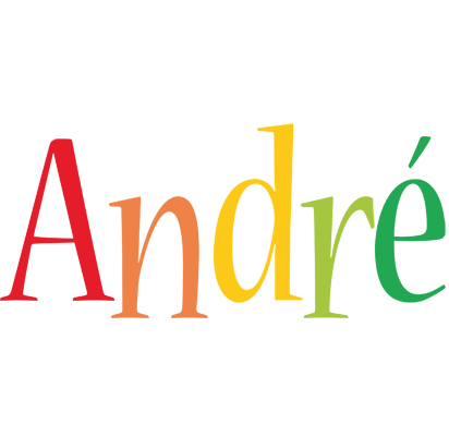 André birthday logo