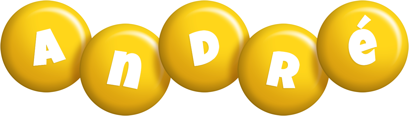 André candy-yellow logo