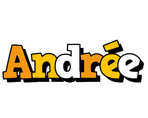 Andrée cartoon logo