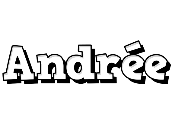 Andrée snowing logo