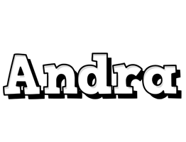 Andra snowing logo