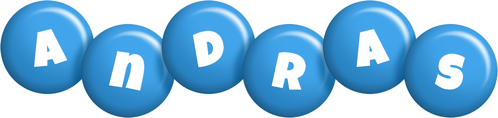 Andras candy-blue logo