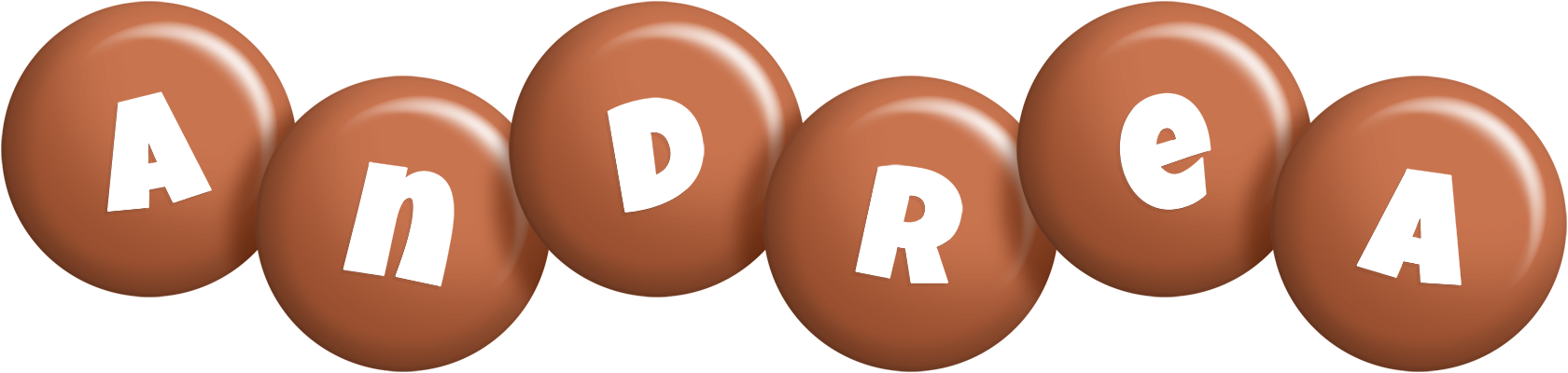 Andrea candy-brown logo