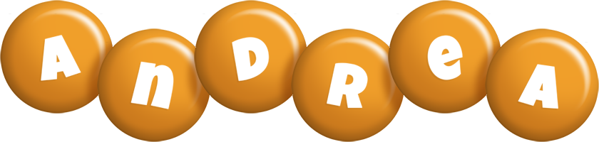 Andrea candy-orange logo