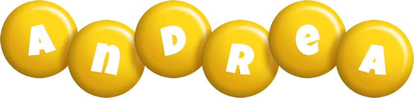 Andrea candy-yellow logo