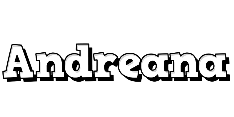 Andreana snowing logo