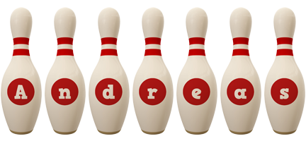 Andreas bowling-pin logo