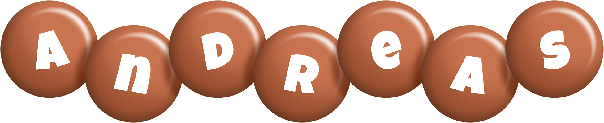 Andreas candy-brown logo