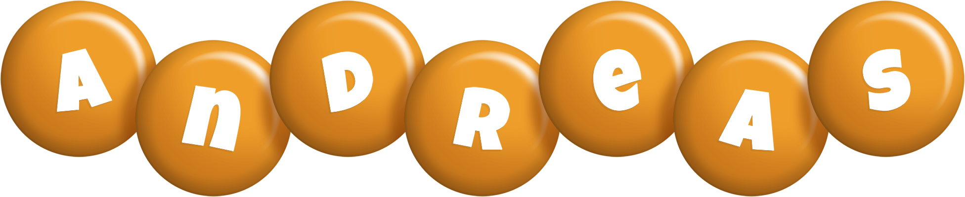 Andreas candy-orange logo