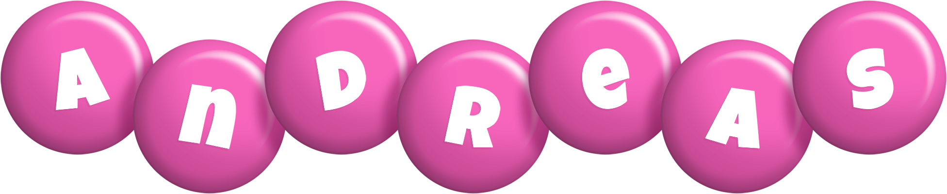 Andreas candy-pink logo