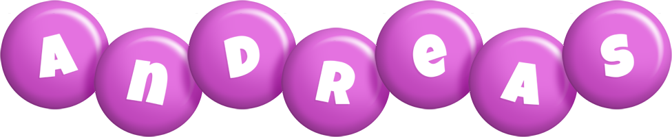 Andreas candy-purple logo
