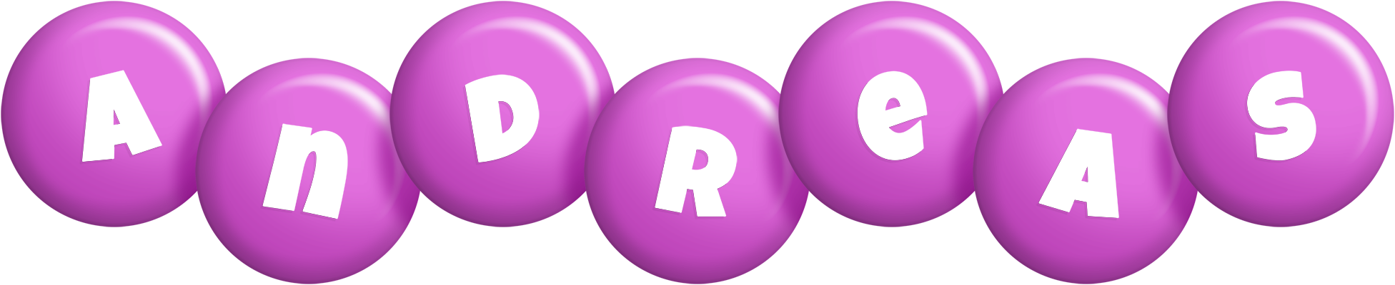Andreas candy-purple logo